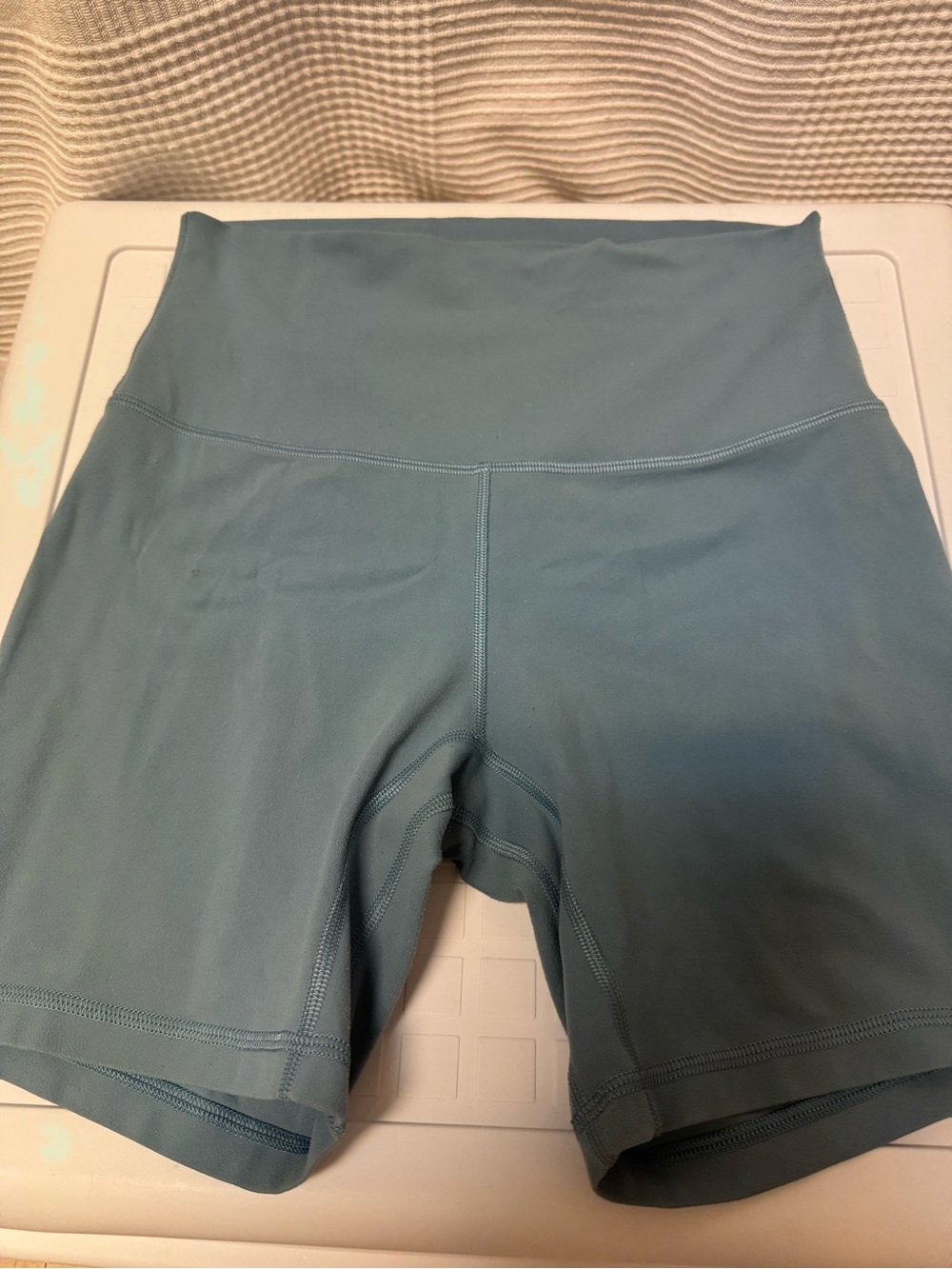 lululemon athletica High-Rise Teal Bike Shorts